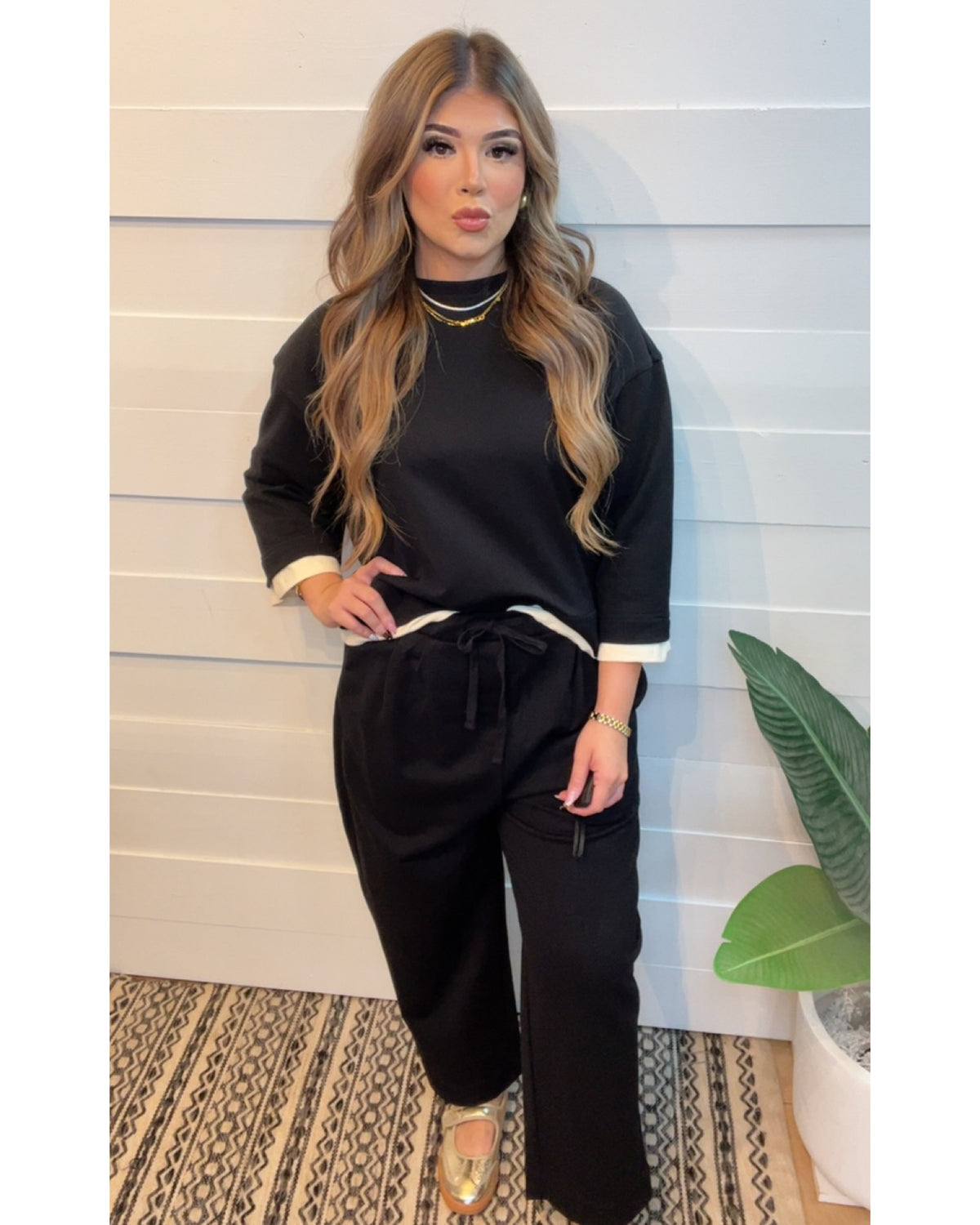 The Busy Mama Sweat Style Set in BLACK