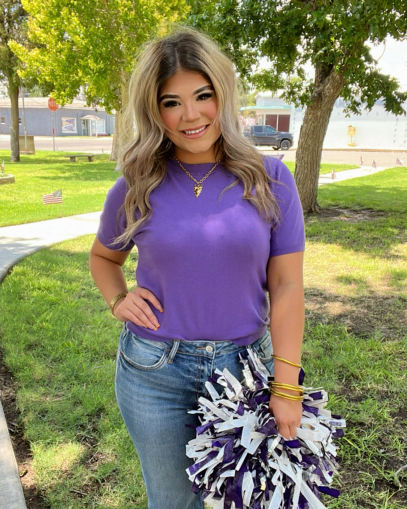Cutie Top In Team Purple
