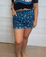 Riding Star Denim Shorts