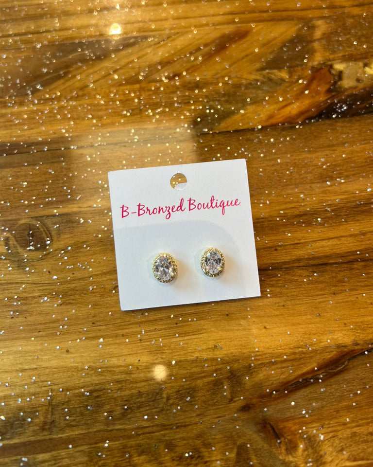 Oval Dipped Studs
