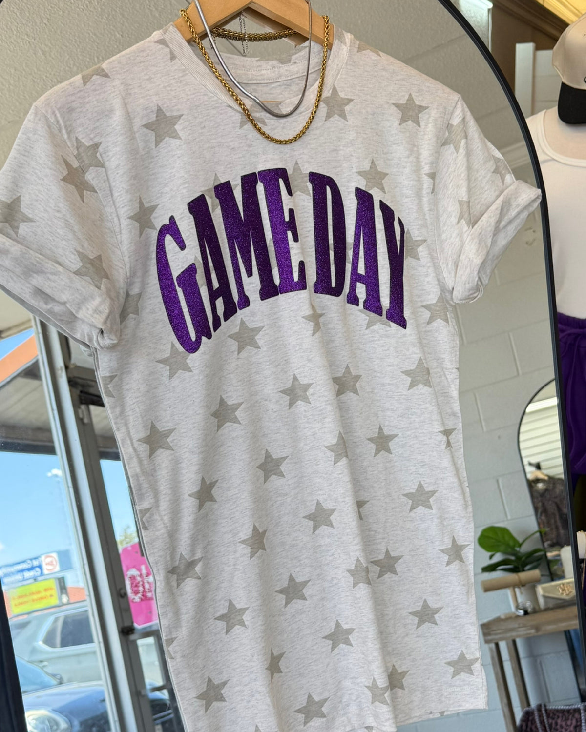 GAME DAY Oatmeal Stars tee