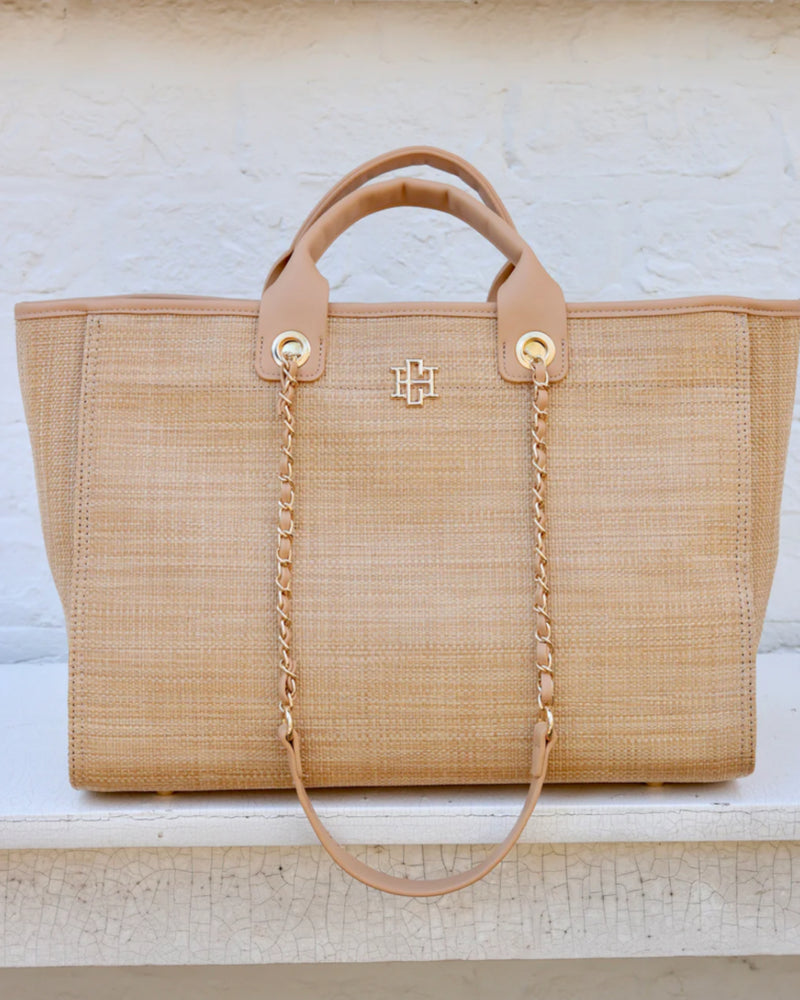 Melissa Tote Bag in Natural Tan