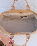 Melissa Tote Bag in Natural Tan