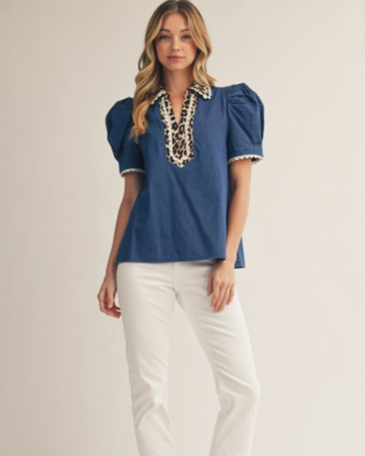 Wild in Denim Blouse