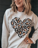 LEOPARD heart Sweatshirt