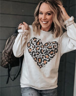 LEOPARD heart Sweatshirt