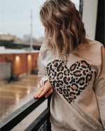 LEOPARD heart Sweatshirt