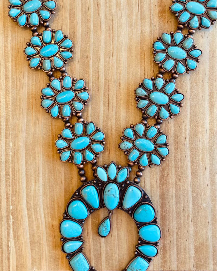Forever & Ever Turquoise Squash Necklace