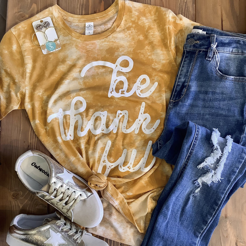 Be Thankful Bleached Tee