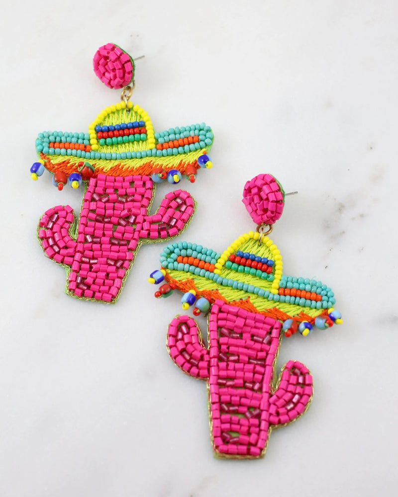 Cactus Sombrero earrings