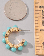Turquoise Gypsy Hoop